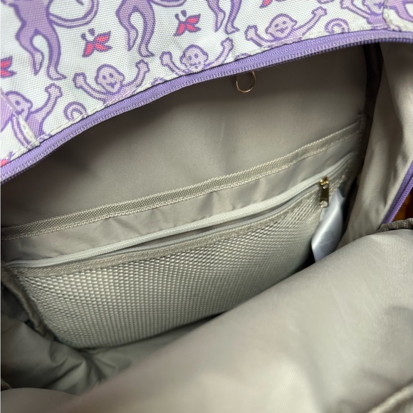 Roller Rabbit Pink Monkey Colby Backpack - Picture 8 of 12